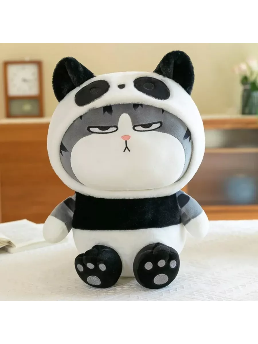 Мягкая игрушка японский кот Ухуан в костюме панды 23см KDA Toys 195292505  купить за 453 ₽ в интернет-магазине Wildberries