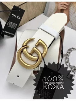 Ремень кожаный GUCCI широкий для джинс брюк Ремень женский 195342917 купить за 528 ₽ в интернет-магазине Wildberries