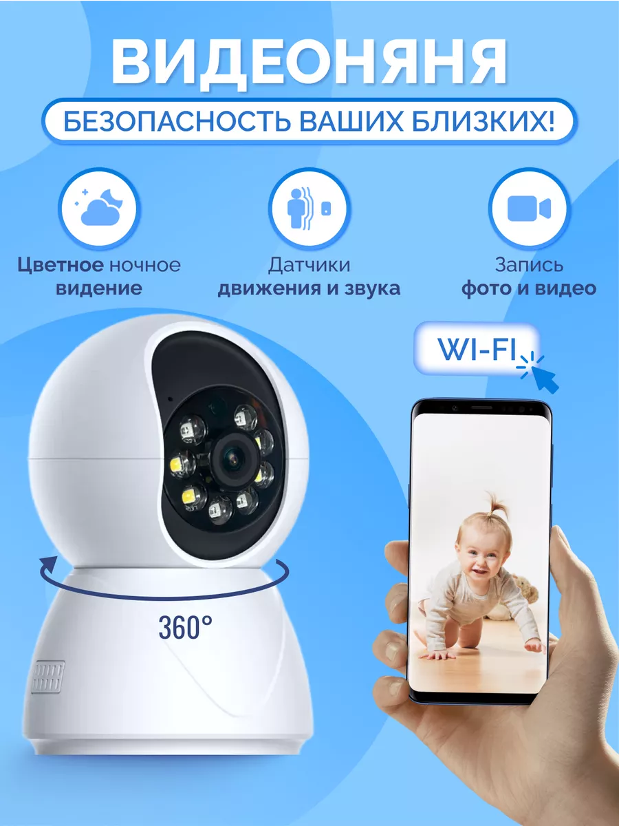 Видеоняня беспроводная My Nanny 195363394 купить за 1 548 ₽ в  интернет-магазине Wildberries