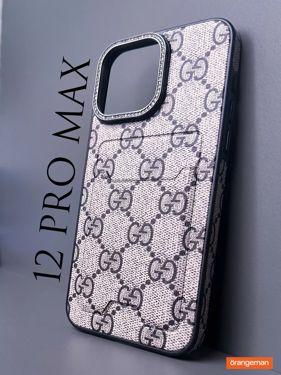 Чехол на iphone 12 pro max с картой Gucci Стразы Orangeman 195479159 купить  в интернет-магазине Wildberries