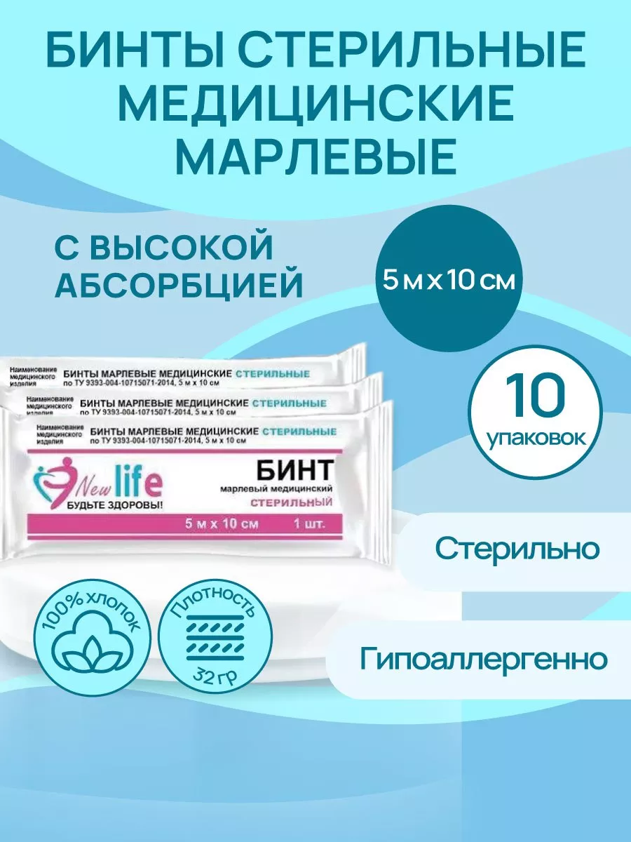 Бинт медицинский...