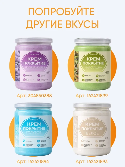 Шокодель Готовое крем покрытие начинка для торта апельсиновое 500г, 500 г, фото 7