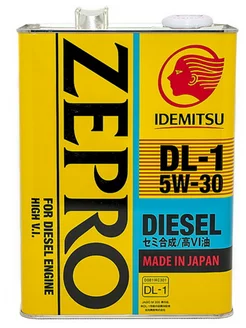 Масло моторное ZEPRO DL-1 Diesel 5W-30 4 л IDEMITSU 195560639 купить за 2 714 ₽ в интернет-магазине Wildberries