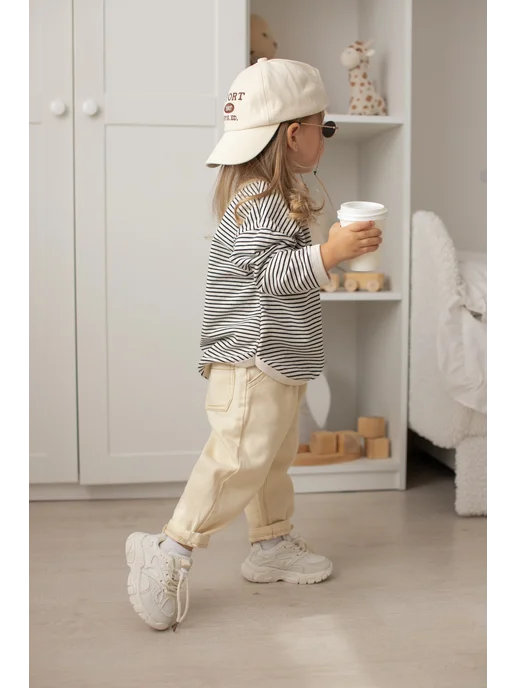 baby_bobo.BB Джинсы для малышей и новорожденных, белый, фото 5