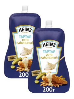 Соус майонезный тартар, 200г х 2 шт Heinz 195572024 купить за 450 ₽ в интернет-магазине Wildberries