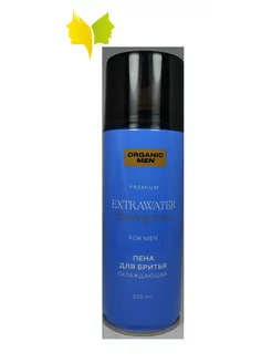 Organic Men ExtraWater Охлаждающая пена для бритья, 200 мл Organic Men 195603479 купить за 235 ₽ в интернет-магазине Wildberries