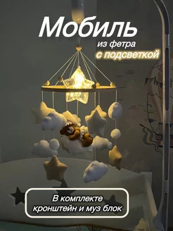 Детский мобиль в кроватку с подсветкой Sleeping Owl 195653623 купить за 4 085 ₽ в интернет-магазине Wildberries