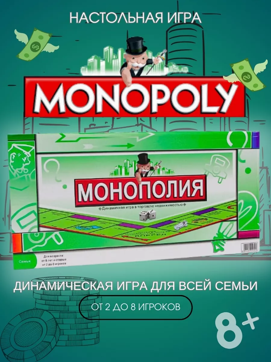 Настольная игра «Монополия» Классическая 27х27 см. / 6123