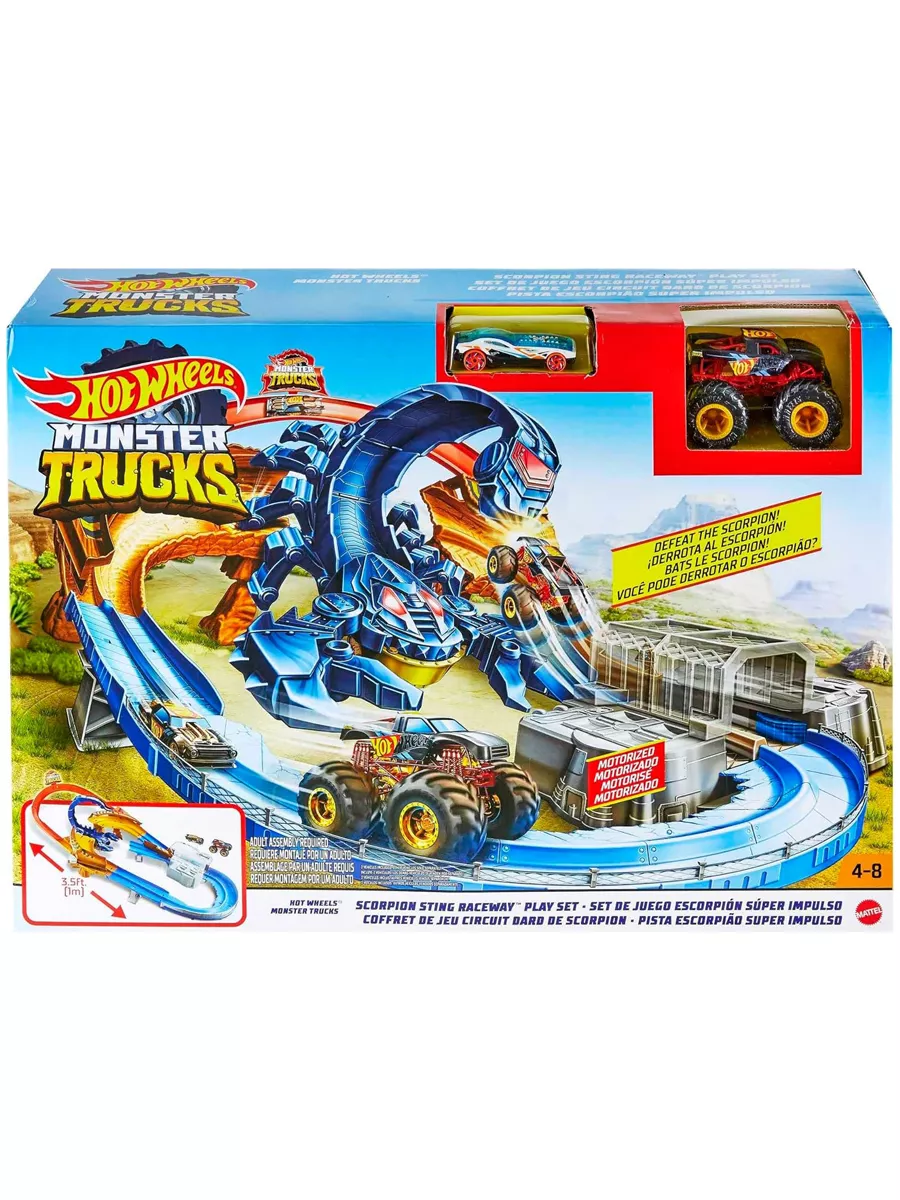 Автотрек Хот Вилс трек Monster Truck Жало Скорпиона GTL33 Hot Wheels  195724379 купить за 10 071 ₽ в интернет-магазине Wildberries