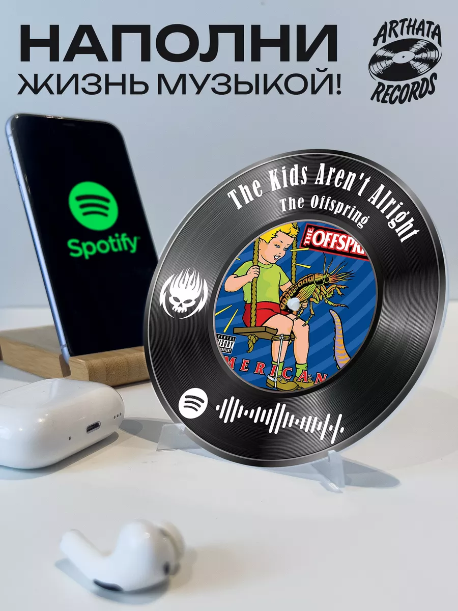 Spotify постер The Offspring - The kids aren t alright Arthata-Records  195749411 купить за 595 ₽ в интернет-магазине Wildberries