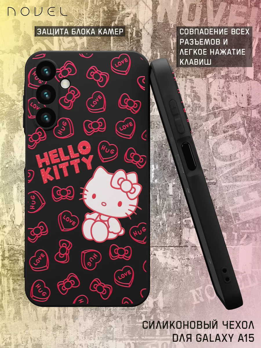 Чехол на Galaxy A15 с принтом Hello Kitty N.O.V.E.L. 195833516 купить за  410 ₽ в интернет-магазине Wildberries