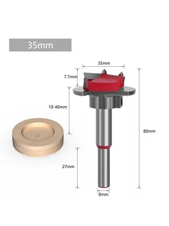 Сверло Форстнера по дереву, 35мм с ограничителем SHOUIN 195886972 купить за 353 ₽ в интернет-магазине Wildberries