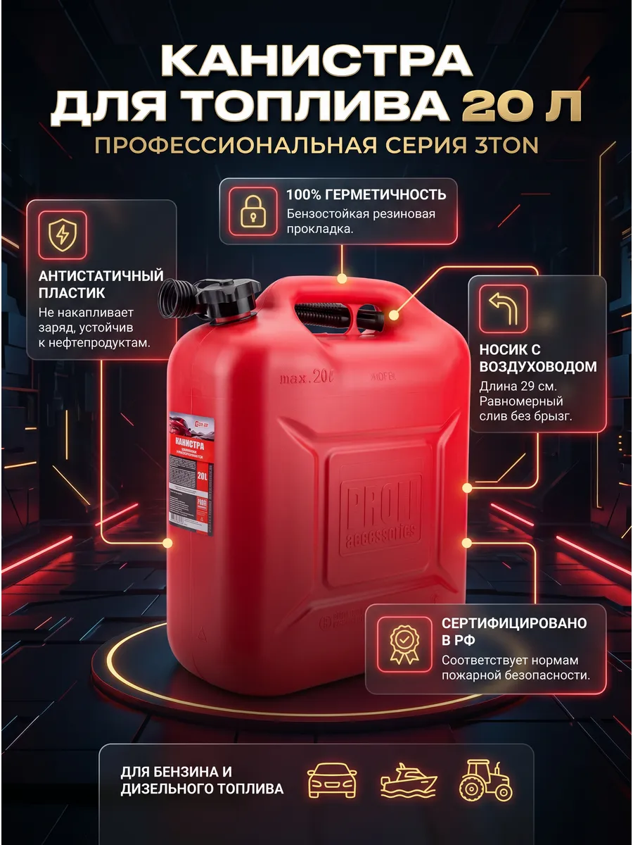 Канистра для топлива PROFI 20л