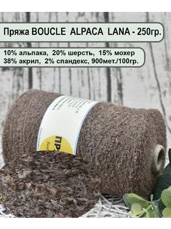 Пряжа BOUCLE ALPACA LANA -10 альпака, 20 шерсть, 15 мохер Пряжа Best for Me 195911155 купить за 1 150 ₽ в интернет-магазине Wildberries