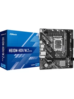 Материнская плата H610M-HDV/M.2 R2.0 DDR4, LGA 1700 Asrock 195936028 купить за 6 482 ₽ в интернет-магазине Wildberries