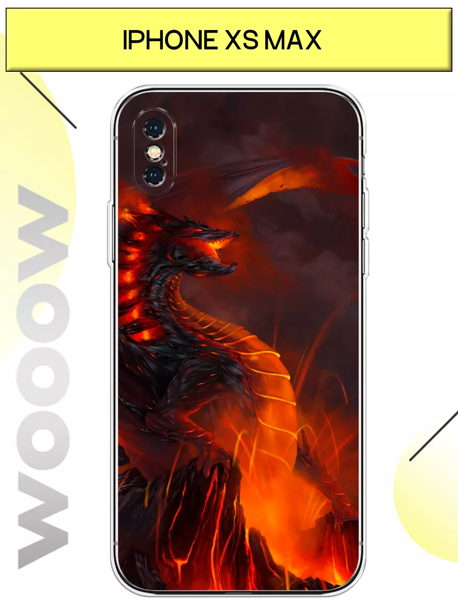 Чехол на Apple iPhone XS Max с принтом WoooW Case 195978660 купить за 346 ₽  в интернет-магазине Wildberries