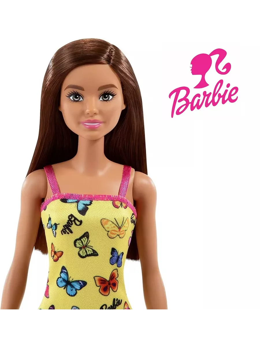 Барби в желтом платье Barbie 196024486 купить за 1 246 ₽ в  интернет-магазине Wildberries