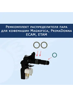 Ремкомплект распределителя пара для Delonghi ECAM, ETAM Доктор Кофемашин 196045471 купить за 577 ₽ в интернет-магазине Wildberries