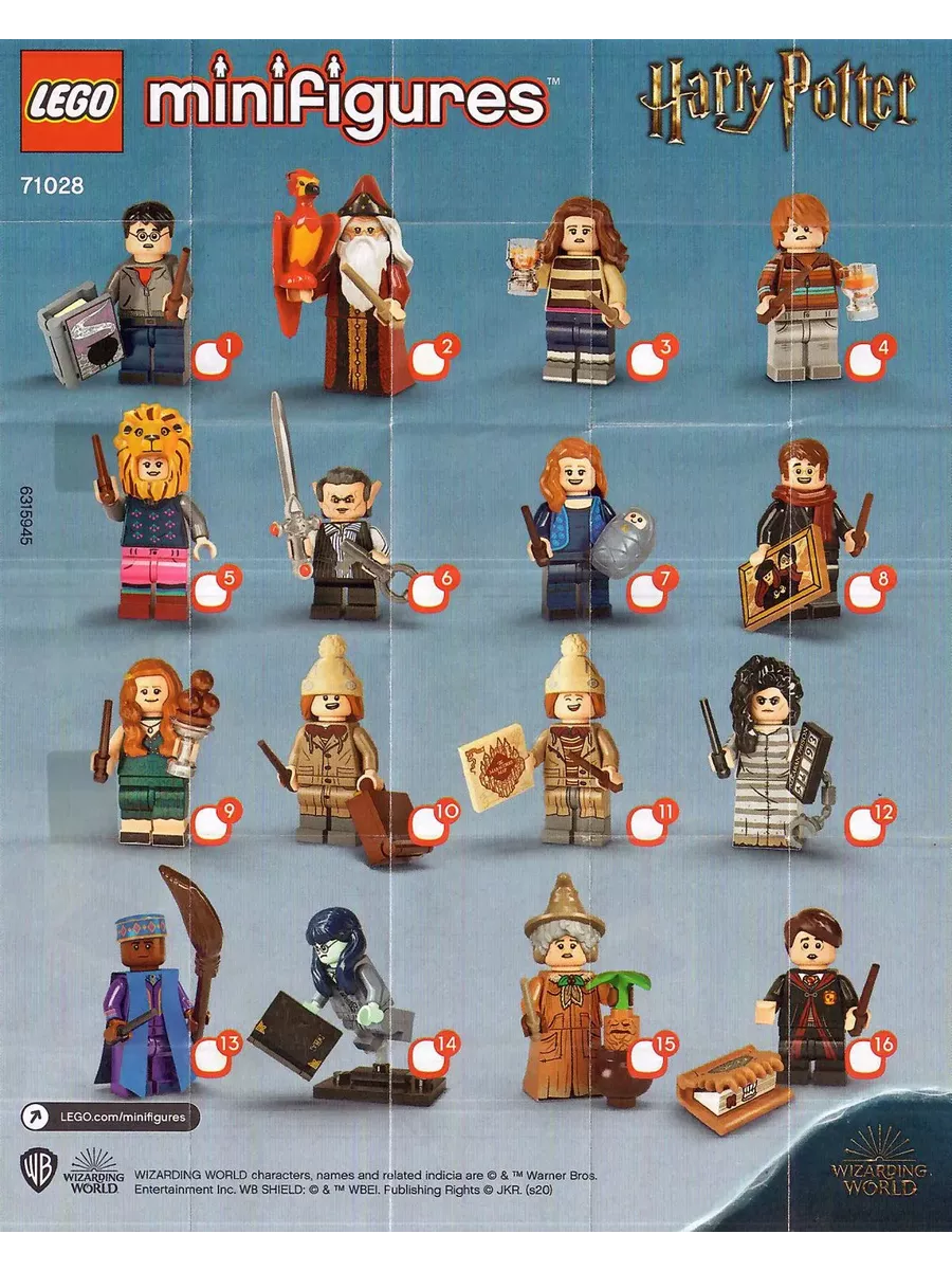 Lego harry potter minifiguras on sale