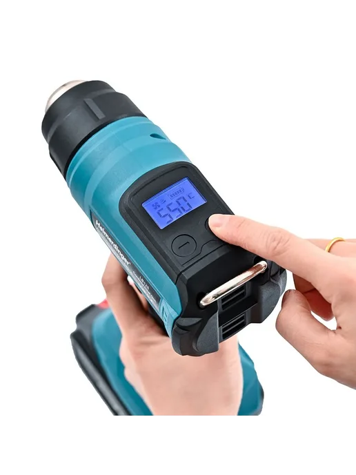 progadget Фен строительный аккумуляторный с регулировкой, синий, фото 7