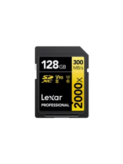 Карта памяти SDXC 128GB Professional 2000x UHS-II U3 V90 Lexar 196203246 купить за 22 800 ₽ в интернет-магазине Wildberries