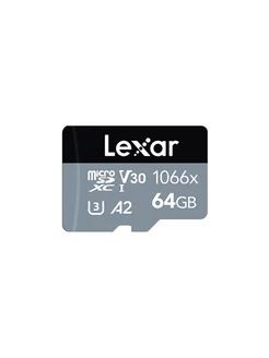 Карта памяти 64GB Professional 1066x UHS-I U3 A2 V30 Lexar 196203249 купить за 1 665 ₽ в интернет-магазине Wildberries