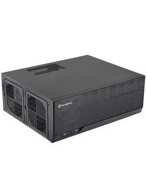 Silverstone Корпус SST-GD09B, Desktop, черный, черный, фото 2