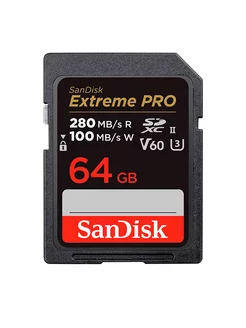 Карта памяти SDXC 64GB Extreme PRO UHS-II V60 SanDisk 196206671 купить за 7 216 ₽ в интернет-магазине Wildberries