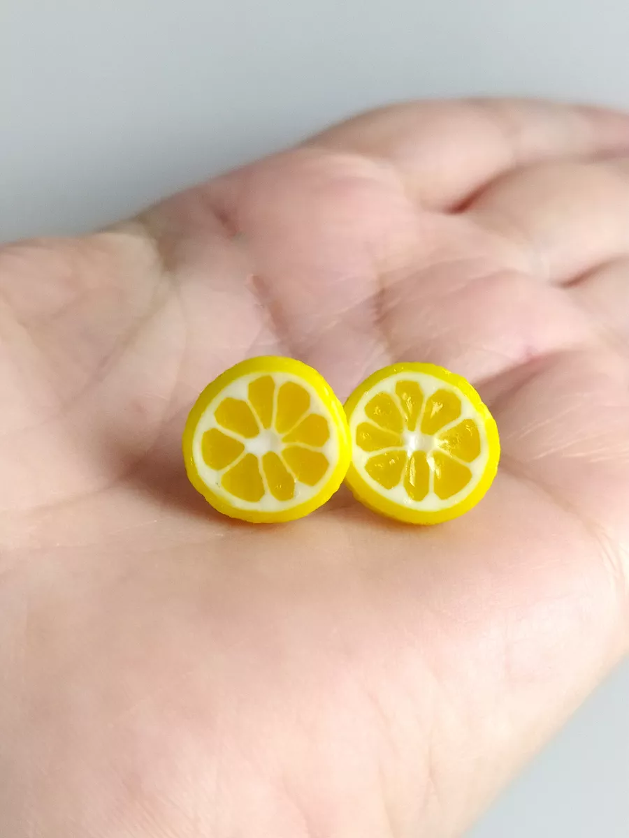 Lemon / Брошь Лимон, Апельсин