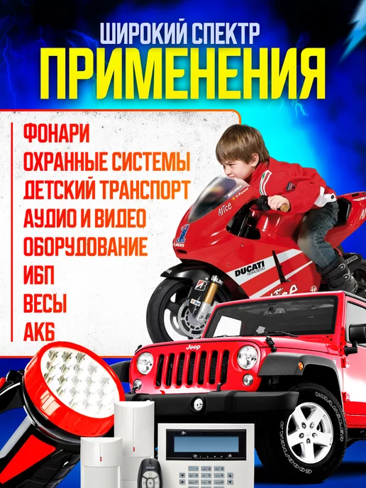 live power Аккумулятор для весов и фонарей 6В 4.5Ач, АКБ, вариант, фото 2