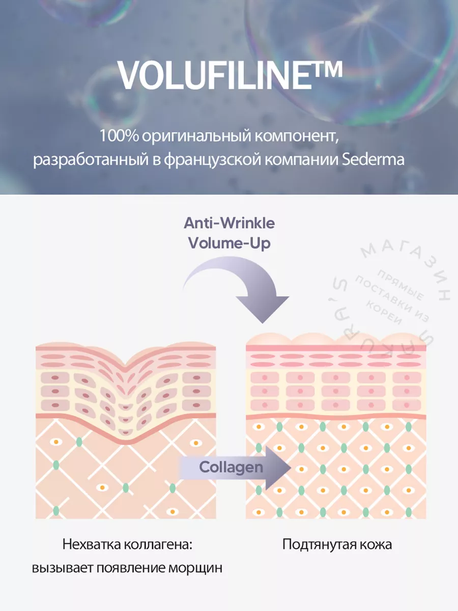 Сыворотка для лица антивозрастная Двухфазная с Volufiline 5% Derma Factory  196318290 купить за 1 321 ₽ в интернет-магазине Wildberries