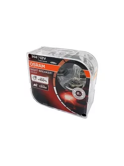 Автолампа H4 60 55 P43t+100% NIGHT BREAKER SILVER, 2шт 12V OSRAM 196323951 купить за 1 250 ₽ в интернет-магазине Wildberries