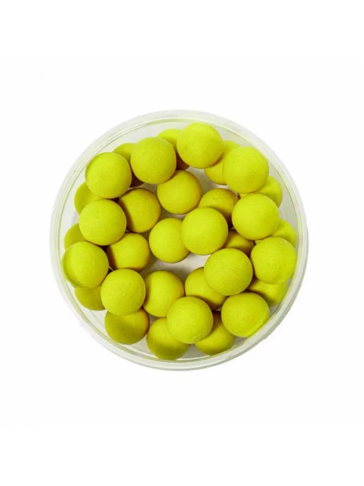 Lion Baits Насадка.Бойлы плавающие Pop-Up Aroma Free желтые 12мм 25гр, 25 г, фото 2