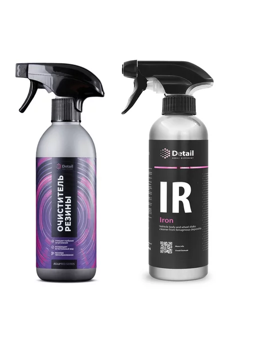 DETAIL Набор по уходу за колесами "Soft Cleaner" 0,5л + IR ", 500 мл, фото 2