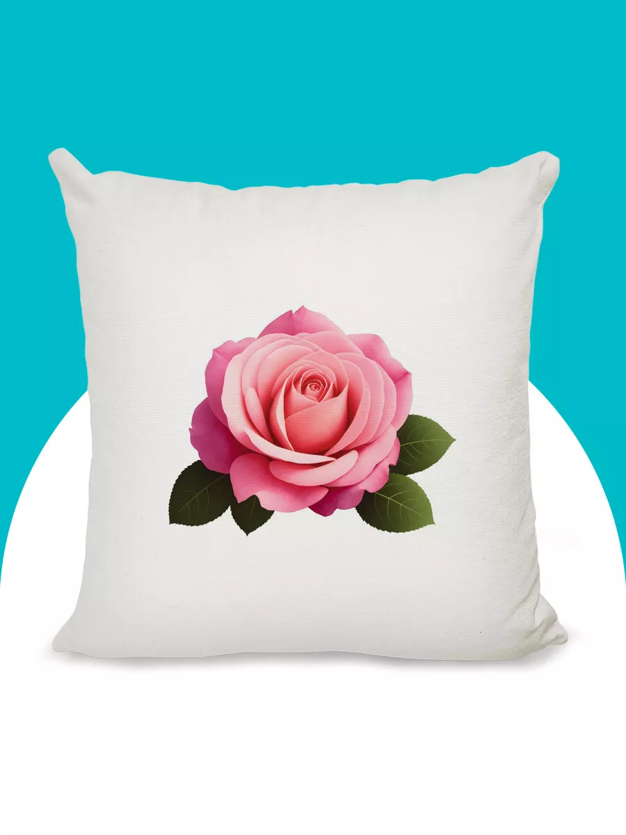 Декоративная подушка «Винтажный узор с розами»