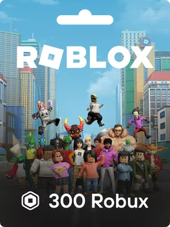 Игровая карта Роблокс на 300 Робуксов, карточка пополнения Roblox 196377819 купить за 374 ₽ в интернет-магазине Wildberries