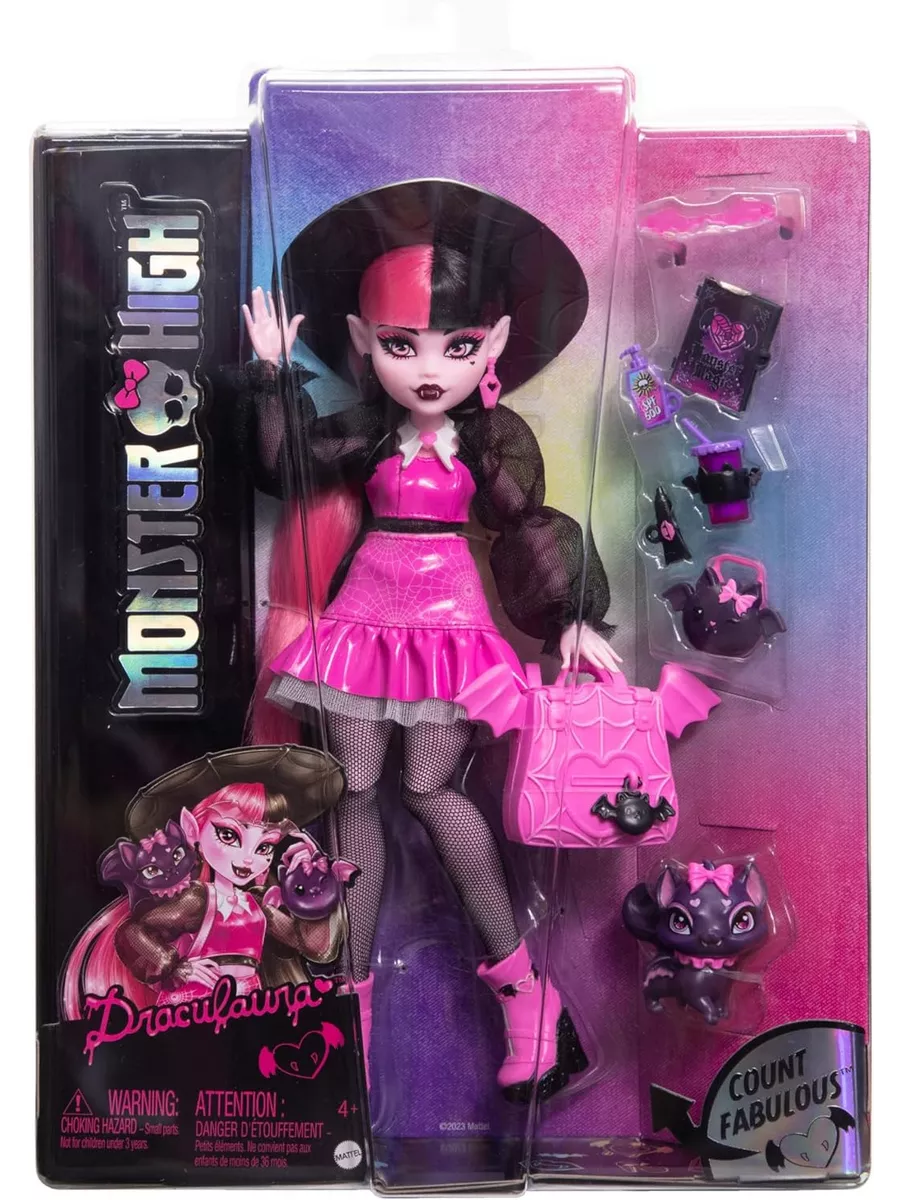 Дракулаура базовая Draculaura Monster High 196382386 купить за 6 792 ₽ в  интернет-магазине Wildberries