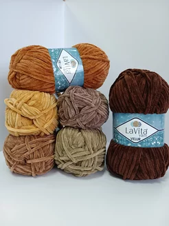 Плюшевая пряжа LaVita yarn VELUR Card_photobr 196456645 купить за 1 268 ₽ в интернет-магазине Wildberries