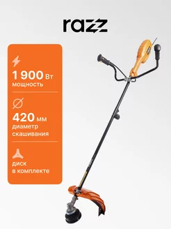 Триммер садовый электрический RZ-EBC1901, 1900Вт, 420мм RAZZ 196471708 купить за 4 277 ₽ в интернет-магазине Wildberries