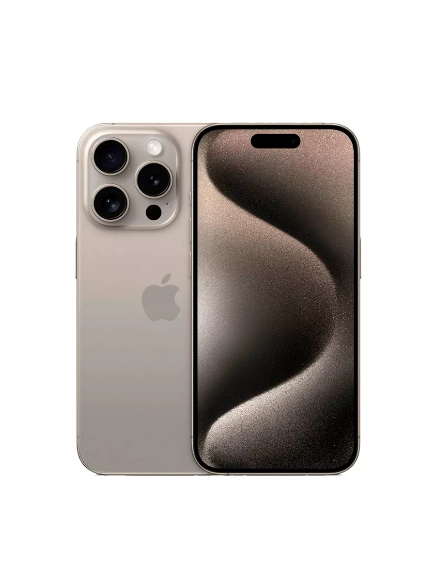 Смартфон iPhone 15 Pro 128ГБ Natural Titanium SIM+eSIM Apple 196475412  купить за 103 440 ₽ в интернет-магазине Wildberries