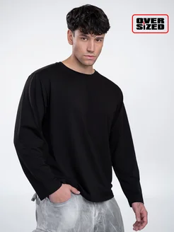 Лонгслив оверсайз однотонный с длинным рукавом OVERSIZED 196478266 купить за 1 166 ₽ в интернет-магазине Wildberries