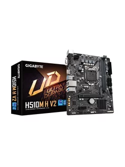 Материнская плата, модель H510M H V2 Gigabyte 196501587 купить за 8 455 ₽ в интернет-магазине Wildberries