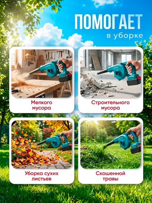 Верити Воздуходувка 1 АКБ, вариант, фото 2