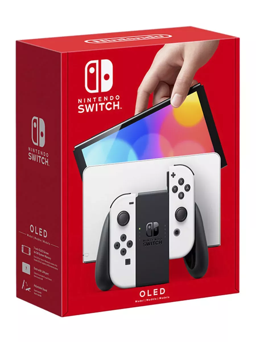 Игровая приставка Switch OLED 64 ГБ, без игр, белый Япония NINTENDO  196579120 купить в интернет-магазине Wildberries