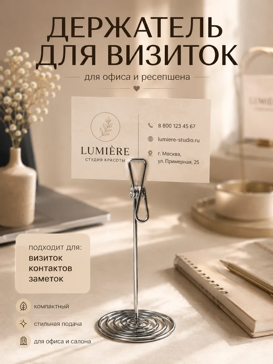 Держатель для фото настольный "Прищепка"