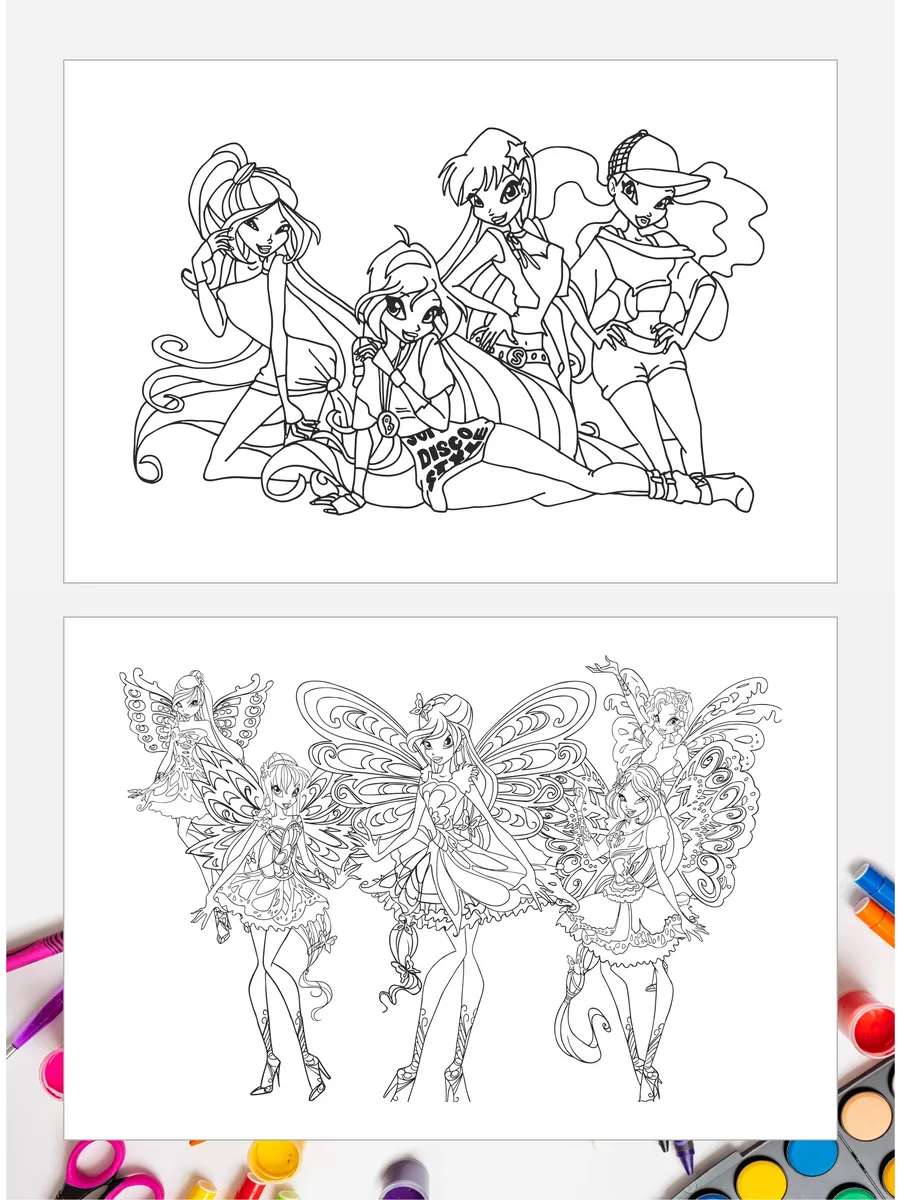 Winx coloring / Раскраска Винкс