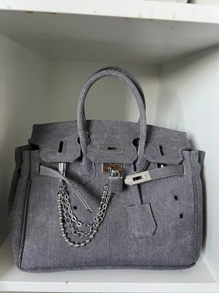 Women's denim handbag