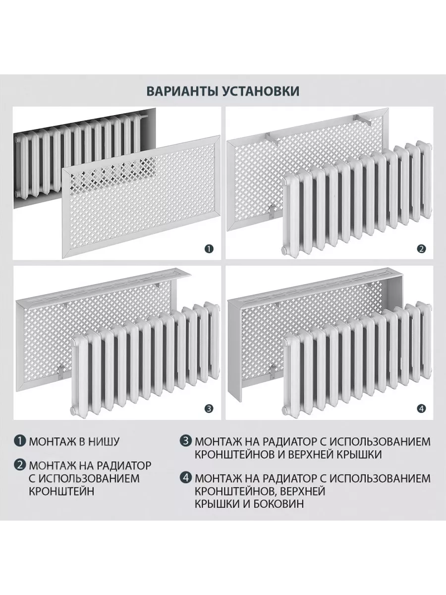 Экран для радиатора, 900х600 мм Стильный дом 196661634 купить за 1 268 ₽ в  интернет-магазине Wildberries