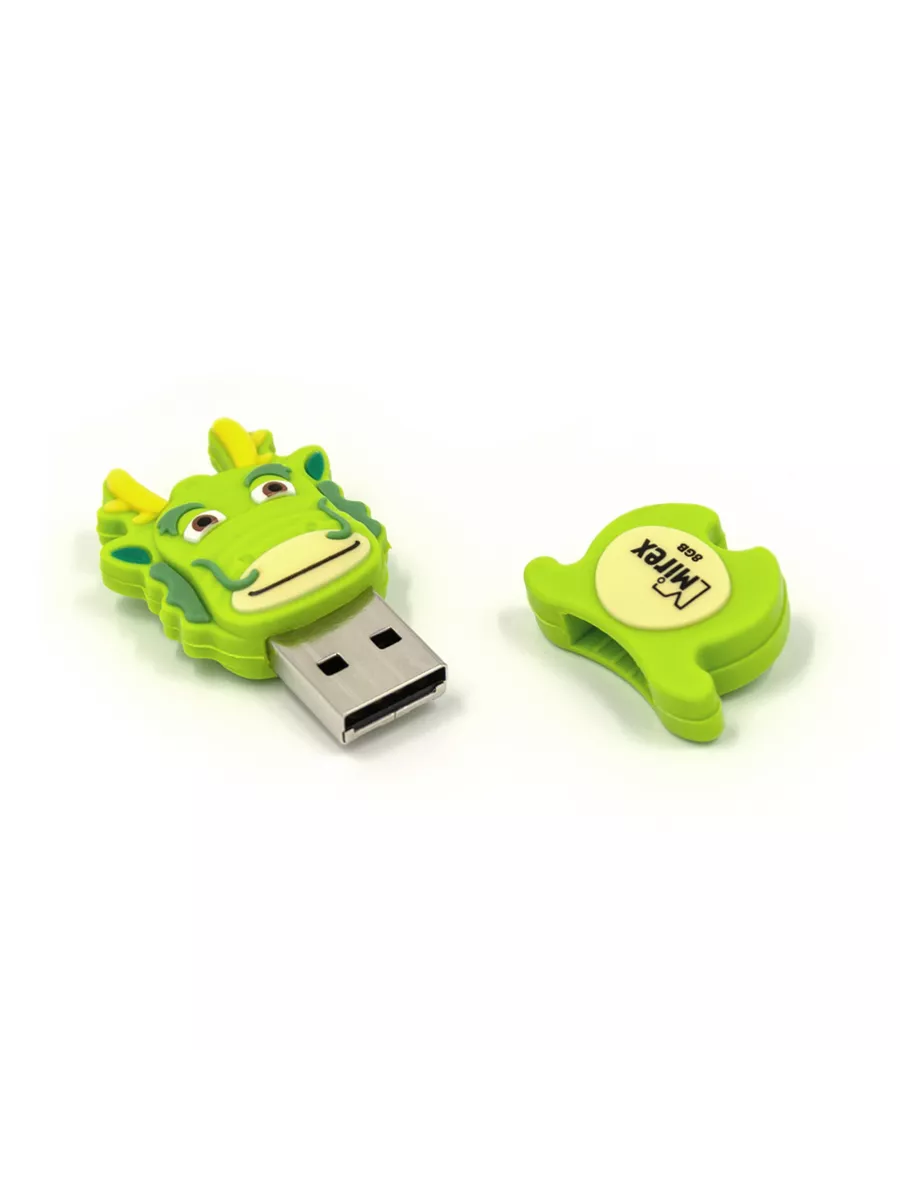 Mirex USB флешка карта памяти 8 Гб DRAGON GREEN