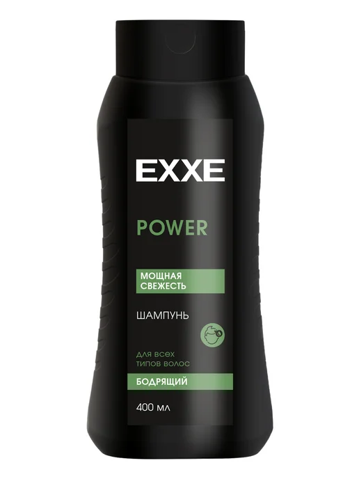 EXXE Шампунь для волос всех типов Бодрящий Men Power 400мл, 400 мл